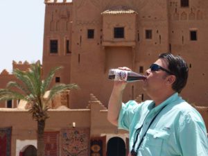 Greg and Diet Dr. Pepper in Tamaddaht Morocco