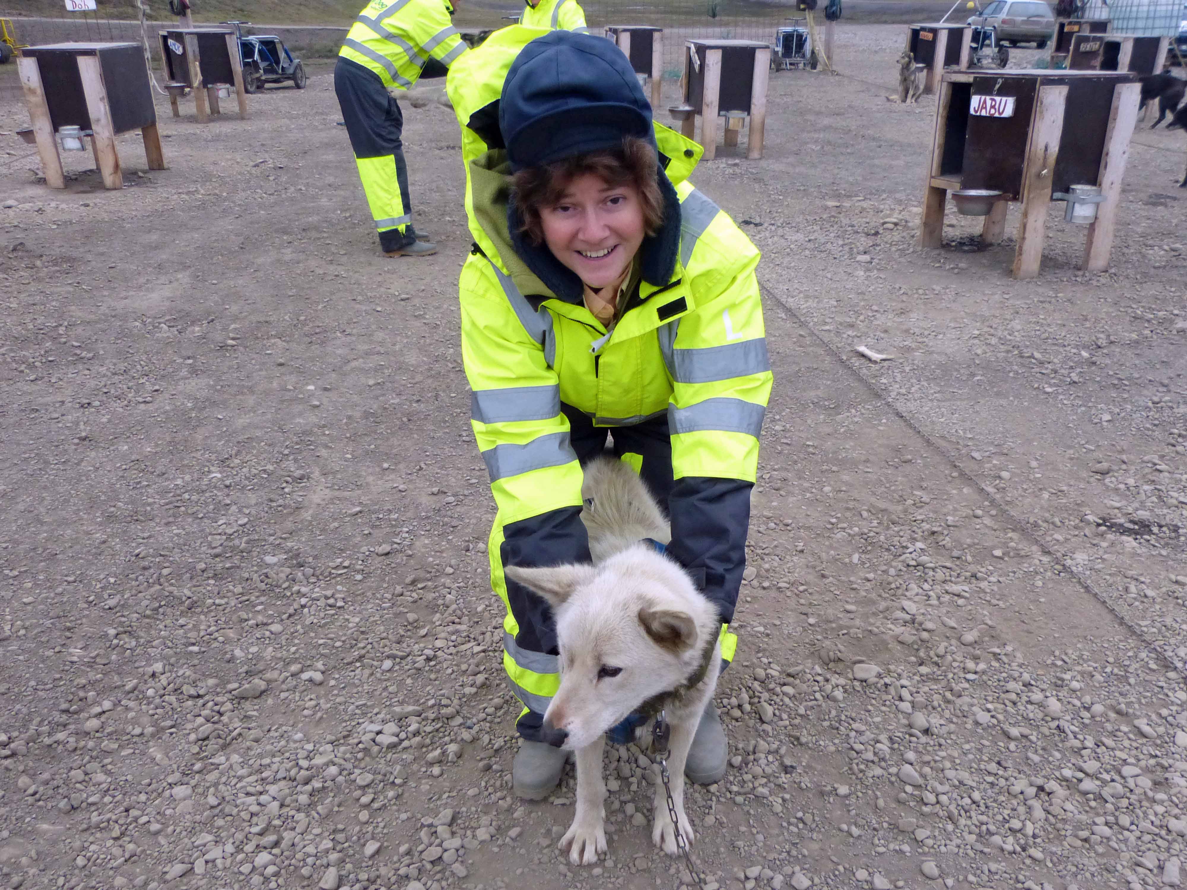 Wendy and Willow at Green Dog, Longyearbyen, Svalbard, Norway