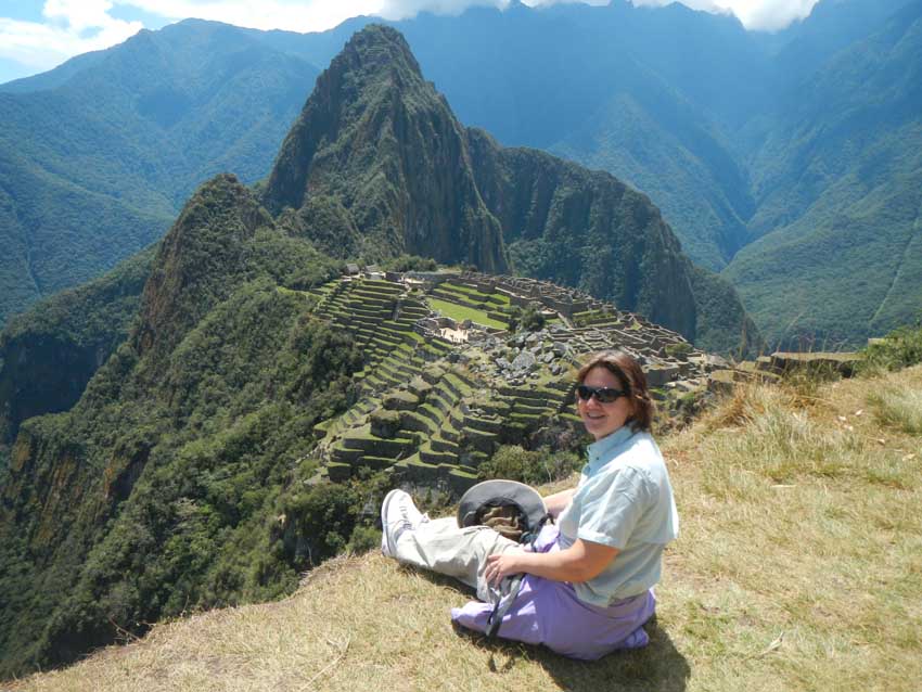 Wendy Powers at Machu Picchu, Peru