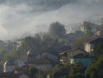 Morning mist at Veliki Tarnovo, Bulgaria