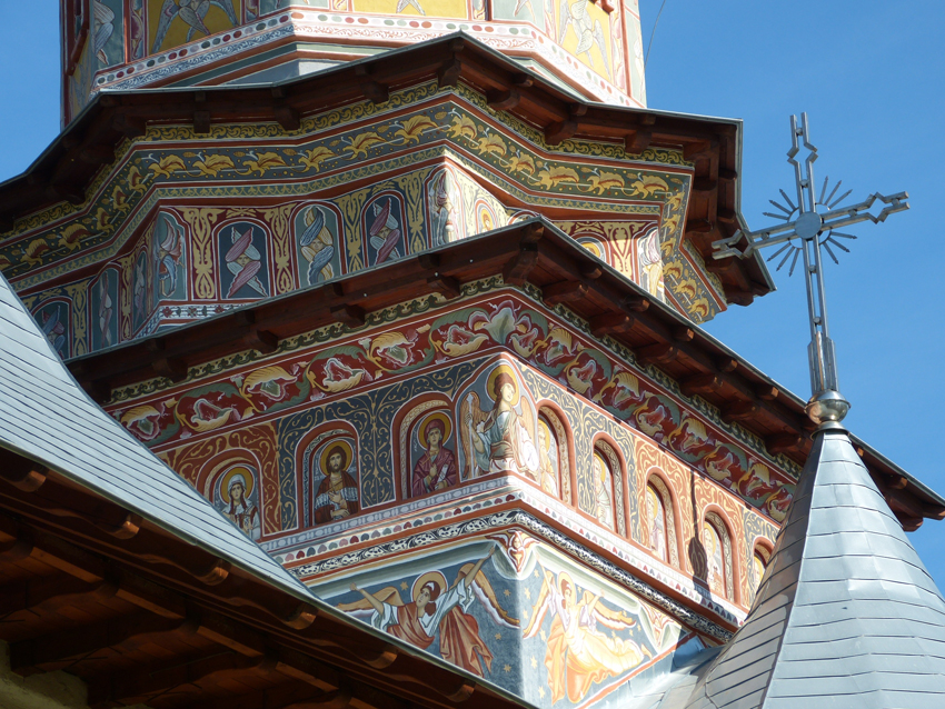 Modern Church Painting in Bucovina, Romania
