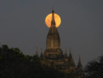 Moonrise in Bagan Myanmar
