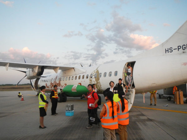 ATR 72 Bangkok Airways arrival in Mandalay