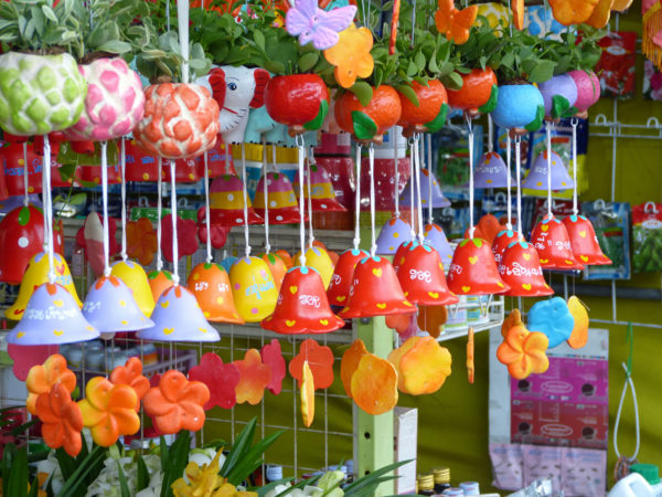Colorful chimes in Bangkok