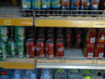 Dr Pepper in Pencil Store Phnom Penh close up
