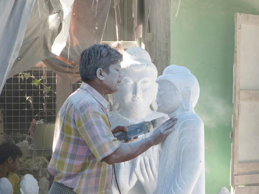 Sculptor in Mandalay Myanmar