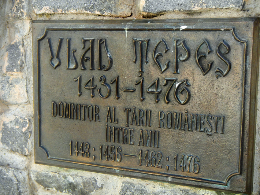 Vlad the Impaler sign in Sighisoara