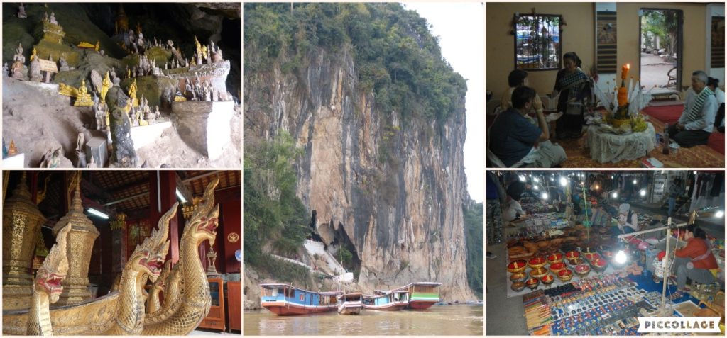 Laos Collage 2017-12-26 Pak Ou Caves and Luang Prabang