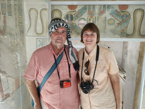 Greg and Wendy in the Valley of the Queens, Luxor